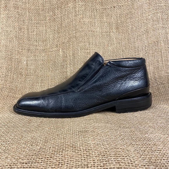 Florsheim ankle boots Imperial shoes black leather men sz 9D main image 7